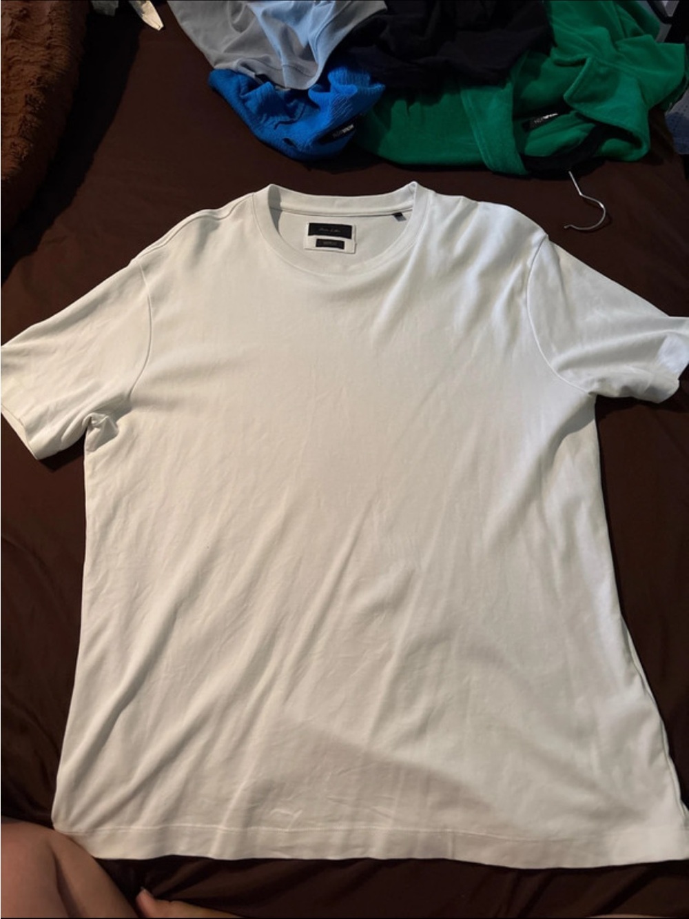 Men's Classic White Crewneck Dress Shirt